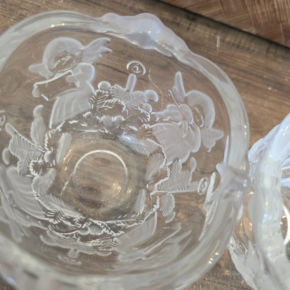 Mikasa‎ Holiday Classics Crystal Cherub Votive 3
